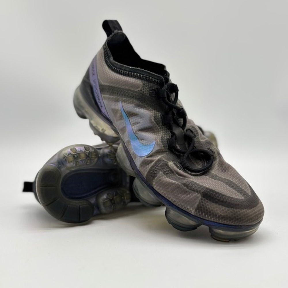 Nike‎ Air VaporMax 2019 Womens 8 Black Hyper Violet AR6632-001 Running Shoes